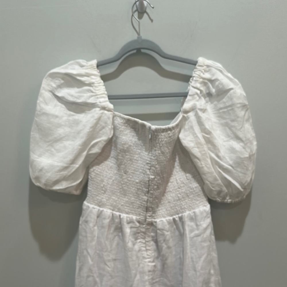 Faithfull the Brand White Puff Sleeve Sundress - Picture 10 of 11